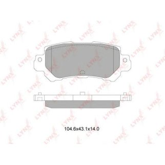 Колодки тормозные задние дисковые к-кт LYNXauto BD-5126 фото