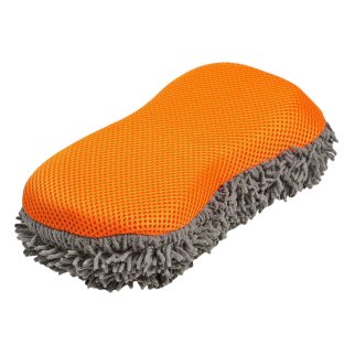 Губка-шиншилла микроворс с коралловой тканью (22x10x5 см) (ABEN002) фото 1