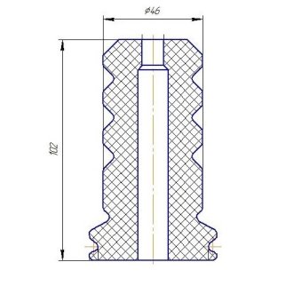 Пыльник с отбойником TRIALLI BCS 10102 фото 2