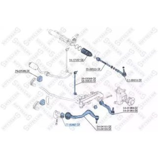 77-00887-SX_сайлентблок рычага пер. нижн. левый+правый! BMW E65/E66 01> фото