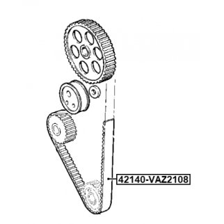 42140-VAZ2108_ремень ГРМ! ВАЗ 2108-99/2113-15 8кл. фото 2