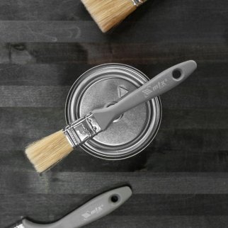 Кисть плоская Евро 1, натуральная щетина, пластмассовая ручка MATRIX 83061 фото 6