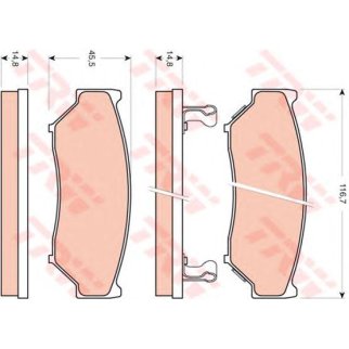 Колодки тормозные TRW GDB3436 фото