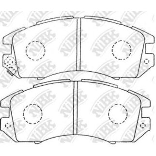 Колодки тормозные передние к-кт NiBK PN7248 фото