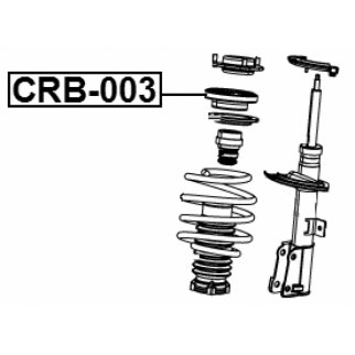 Подшипник опоры переднего амортизатора FEBEST CRB-003 фото 2