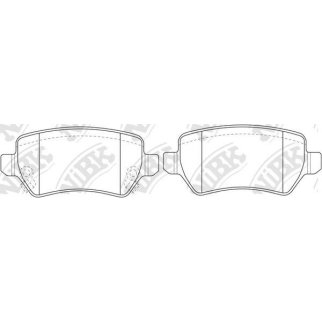 Колодки тормозные задние к-кт NiBK PN0329 фото