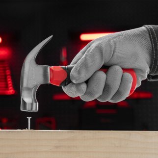 Молоток-гвоздодер мини, боек с магнитом, фибергласовая рукоять MATRIX фото 8