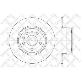 6020-3624-SX_диск тормозной задний! Opel Vectra, Saab 900 1.6-1.7TD 99> фото
