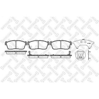 Колодки с антискрип.пл.Peugeot 206 1.6/2.0/2.0HDi 99-01/306 2.0HDi 98-00 фото