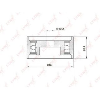 Ролик ГРМ LYNXauto PB3013 фото