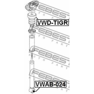 Сайлентблок FEBEST VWAB-024 фото