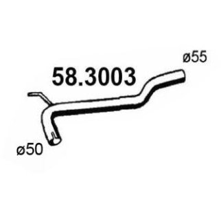 Глушитель средняя часть ASSO 58.3003 фото