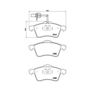 Колодки тормозные передние к-кт brembo P 85 049 фото