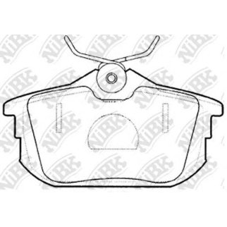 Колодки тормозные задние дисковые к-кт NiBK PN3593 фото