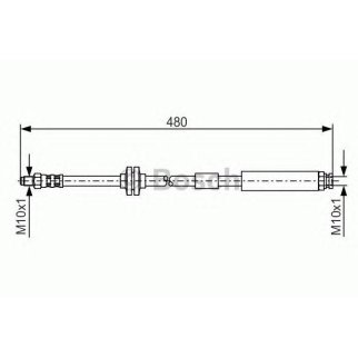 ШЛАНГ ТОРМОЗНОЙ ПЕРЕДНИЙ фото