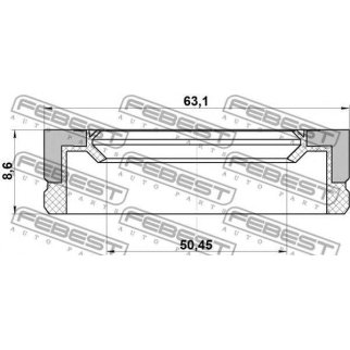 95BFY52630909X_сальник ступицы! 51x63x8.5 Mazda 323/Familia 85-95 фото