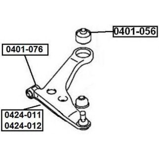 Сайлентблок ASVA 0401-076 фото