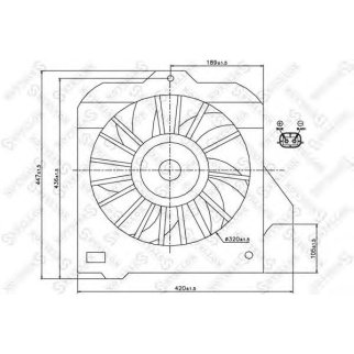 29-99108-SX_вентилятор охлаждения! Chrysler Neon 94>/Chrysler PT Cruiser all 00> фото