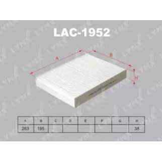 Фильтр салонный подходит для RENAULT Scenic III 09 / Traffic III 14 LAC-1952 фото