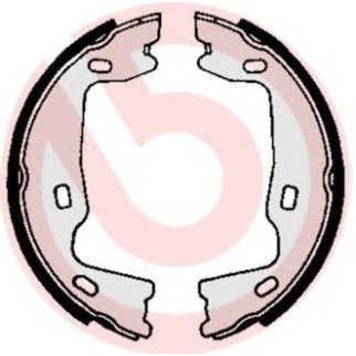 Колодки ручного тормоза к-кт brembo S 59 521 фото