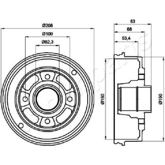 Барабан тормозной RENAULT LOGAN/CLIO/MEGANE (d 180mm) фото