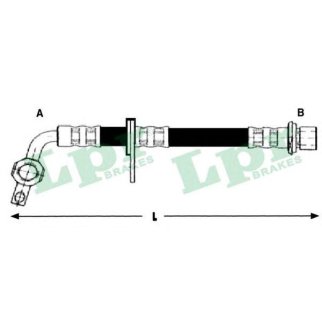 Шланг тормозной TOYOTA LAND CRUISER (J100) 98- пер.лев. фото