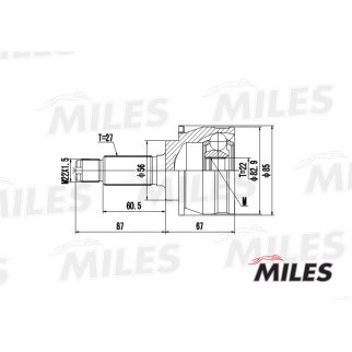 ШРУС SUBARU FORESTER I-II/IMPREZA I/LEGACY I-II 1.6-2.2 нар. фото 3