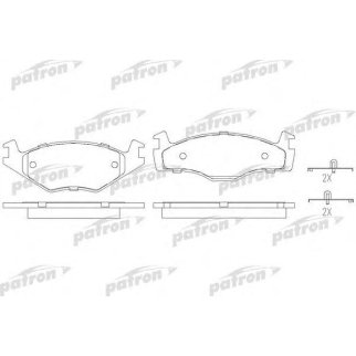 Колодки тормозные передние к-кт PATRON PBP392 фото