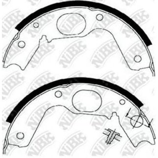 Колодки барабанные к-кт NiBK FN0568 фото