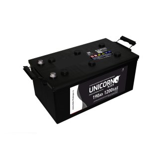 Аккумуляторная батарея UNICORN Black 6СТ190 (+ слева(3)) 513х222х217 Россия 1100А фото
