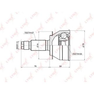 ШРУС наружный LYNXauto CO3679 фото