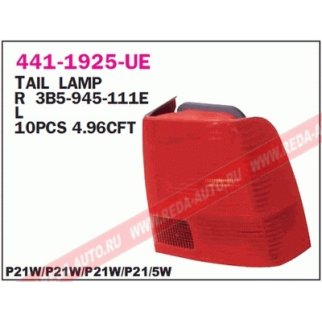 Фонарь задний лев VW: PASSAT B5 97-99 фото