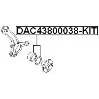Подшипник ступицы FEBEST DAC43800038-KIT фото 2
