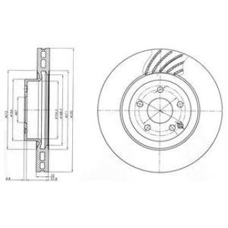 BG3877_диск тормозной передний! MB W211/S211 3.0-5.0/3.2CDi/4.0CDi 02> фото