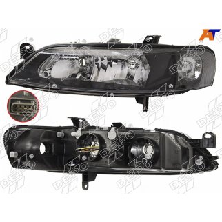 Фара L (черная) фото