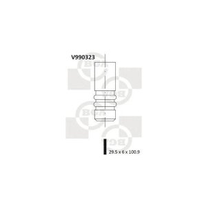 V990323_клапан впускной! 29.55x6x100.9 Audi A2 1.4 AUA/BBY 01-05 фото