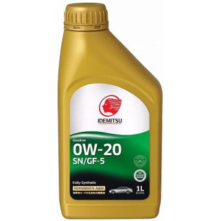 Масло моторное 0W20 IDEMITSU 1л синтетика Fully-Synthetic SN/GF-5 (Сингапур) фото