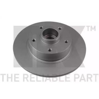 Диск тормозной задний (в сборе с подшипником и кольцом АВС) с антикорозийным покрытием (260x8mm) / R фото