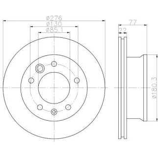 Диск тормозной передний вентилируемый TEXTAR 92131503 фото