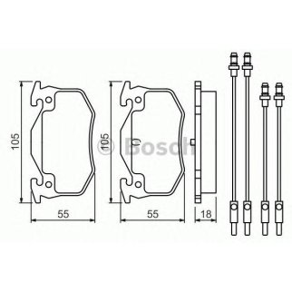 Колодки тормозные BOSCH _0 986 466 350 фото
