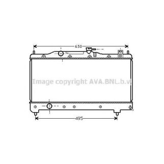 Радиатор основной AVA TO2237 фото