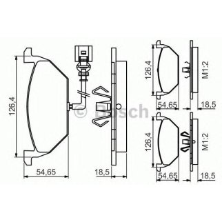 Колодки тормозные передние к-кт BOSCH 0 986 495 213 фото