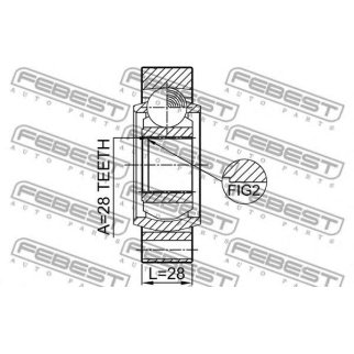 Шрус внутренний задний 28X94 фото
