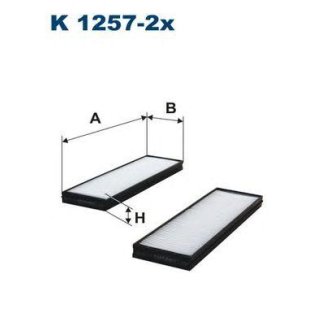 Фильтр салона FILTRON K 1257-2x фото