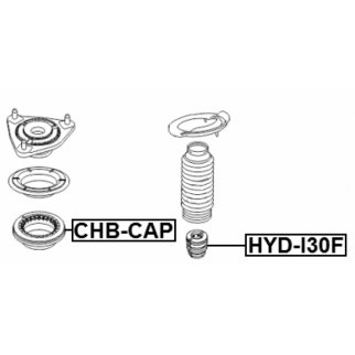 Отбойник переднего амортизатора FEBEST HYD-I30F фото 2