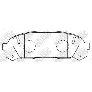 Колодки тормозные к-кт NiBK PN1409 фото