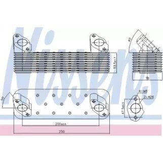 Радиатор масляный Nissens 90728 фото
