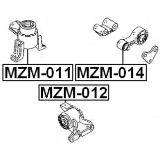 Опора двигателя задняя FEBEST MZM-014 фото 2