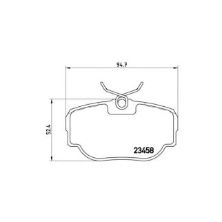 Колодки тормозные задние к-кт brembo P 44 009 фото