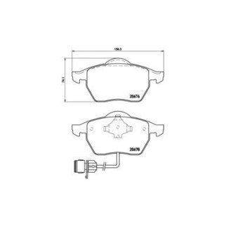 Колодки тормозные передние к-кт Brembo P 85 026 фото